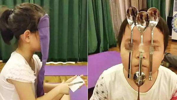 12天，學(xué)費(fèi)200000元！奇葩補(bǔ)習(xí)班學(xué)習(xí)如何把勺子貼在臉上 