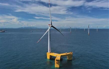 全球首臺抗臺風型漂浮式海上風機成功并網(wǎng)發(fā)電