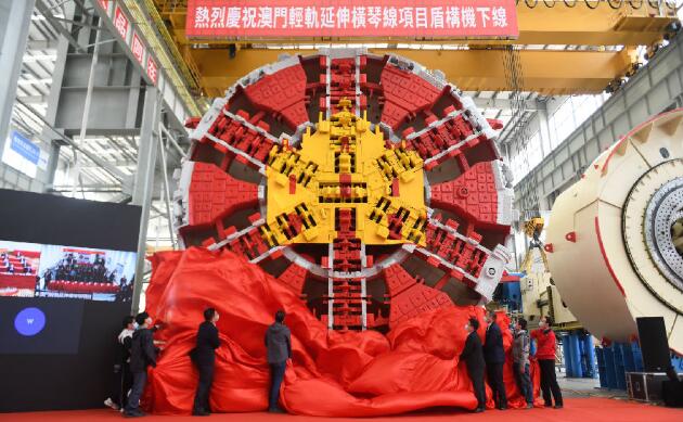 澳門應(yīng)用最大直徑盾構(gòu)機順利下線