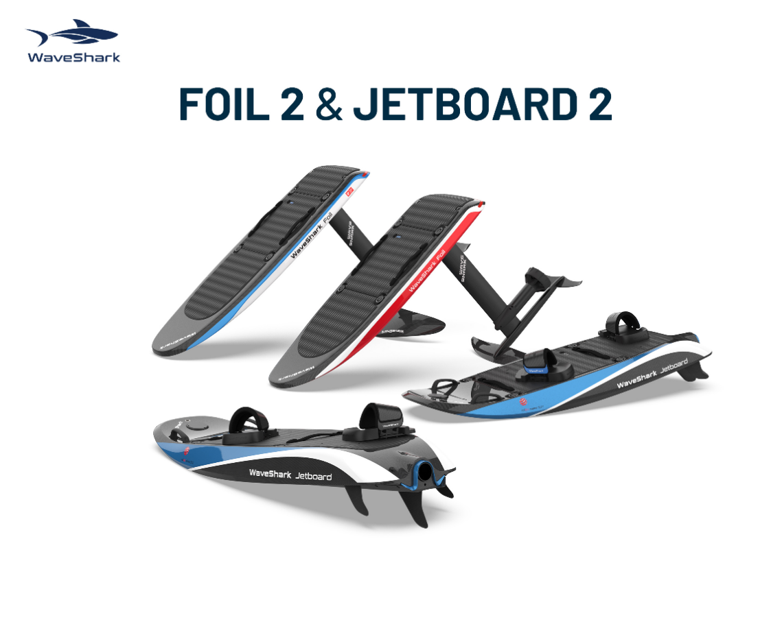  “水上超跑“全新升級，WaveShark小鯊魚第2代4款電動沖浪板全球驚艷上市