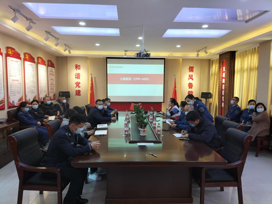 山東省曲阜市紅十字會(huì)舉辦高速集團(tuán)公司應(yīng)急救護(hù)培訓(xùn)班