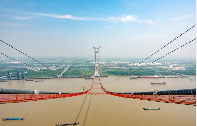 1760米一跨過江！南京仙新路長(zhǎng)江大橋成功合龍