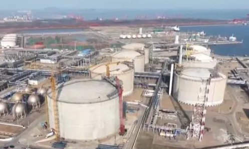 國產(chǎn)化水平達95%！國內最大液化天然氣儲罐投入使用