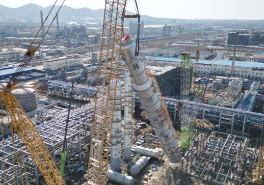 吉林石化轉(zhuǎn)型升級丙烯腈裝置進(jìn)入安裝攻堅階段