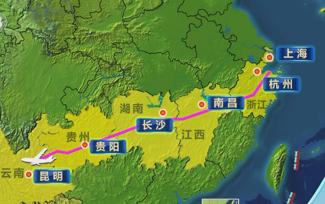 “天路”更寬、容量更大 滬昆空中大通道正式啟用