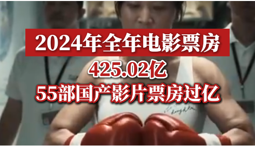 2024年電影票房超425億元 國產(chǎn)影片票房占比近八成