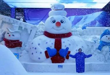 哈爾濱“反季節(jié)”打造太陽島冰雪藝術(shù)館