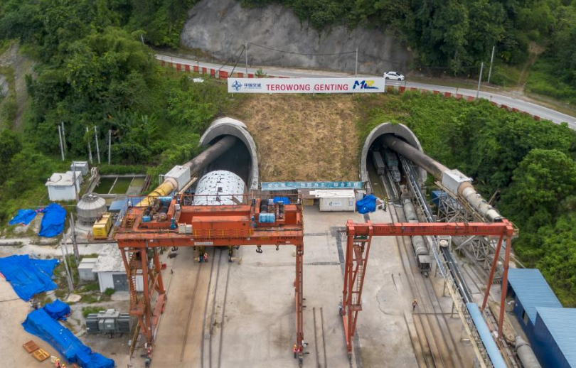 中企承建的馬來西亞東海岸鐵路項目全部隧道貫通