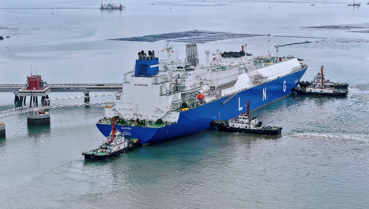 中國(guó)海油湄洲灣“綠能港”累計(jì)接卸LNG突破800船