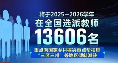 兩部門(mén)部署實(shí)施2025年“三區(qū)”人才支持計(jì)劃教師專(zhuān)項(xiàng)計(jì)劃