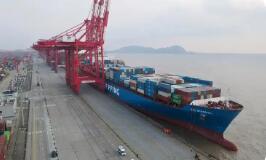 “錢凱—上?！焙＿\(yùn)航線進(jìn)出口貨值突破50億元