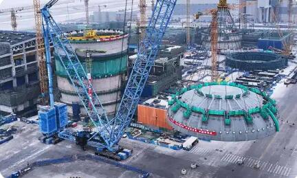 遼寧徐大堡核電項目1號機組從土建施工全面轉(zhuǎn)入安裝階段