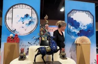 中國(guó)文創(chuàng)亮相洛杉磯 文化體驗(yàn)助力旅游推廣