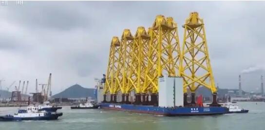 我國(guó)交付單機(jī)容量最大歐洲海上風(fēng)電導(dǎo)管架