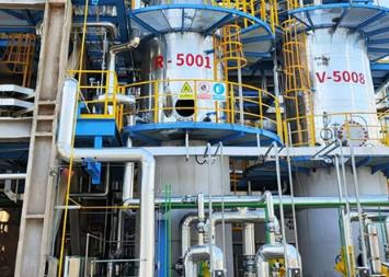 全球首套輕烴制乙二醇工藝升級項目開車成功