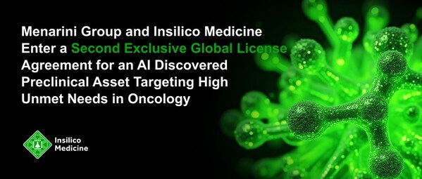 英矽智能與美納里尼二次合作，達(dá)成5.5億美元管線對(duì)外授權(quán)交易