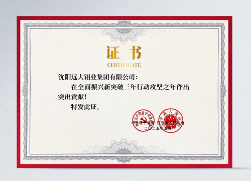 這一年，咱們沒(méi)白干??——沈陽(yáng)遠(yuǎn)大鋁業(yè)集團(tuán)榮獲遼寧省委省政府通報(bào)表?yè)P(yáng)